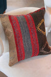 Kilim 40cm x 40cm stripes cushion