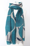 Sun flower TD navy rama Scarf