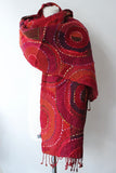 Woolen circle red Scarf
