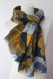Flower white yellow Scarf - Shirdak