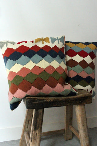 Kilim 50cmx50cm Sea Color set Cushion