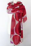 Sun flower TD red purple Scarf