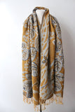 Cashmere Curry Leaves Scarf - Shirdak