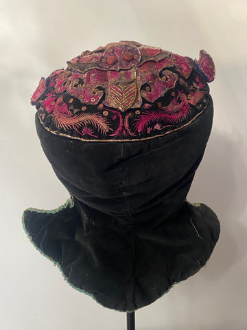 Miao Cap Black velvet