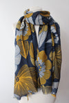 Flower white yellow Scarf - Shirdak