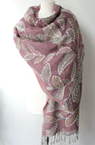 Woolen pink plant Scarf