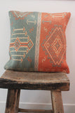 Kilim 50cmx50cm winter pastel 01 cushion