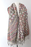 woolen Off white Drops Scarf