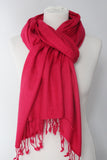 Cashmere Fuchsia Scarf - Shirdak