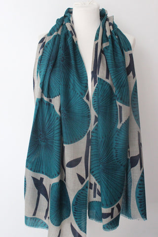 Sun flower TD navy rama Scarf