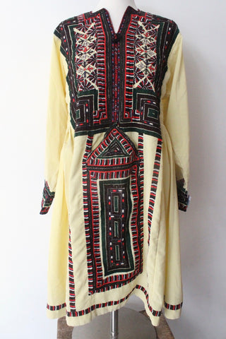 Balochi Dress Yellow - Shirdak