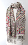 woolen Off white Drops Scarf