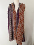 LV variation violet orange Scarf