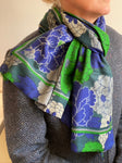 Blossom 01 TD green royal blue Scarf