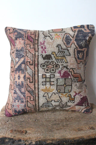 Kilim 40 cm x 40 cm Camel Cushion