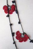 Garland Necklace Black and Red