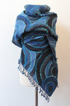 Woolen Blue circle Scarf