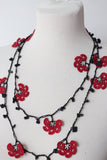 Garland necklace Red
