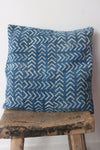 Indigo haringbone 50x50 cushion - Shirdak